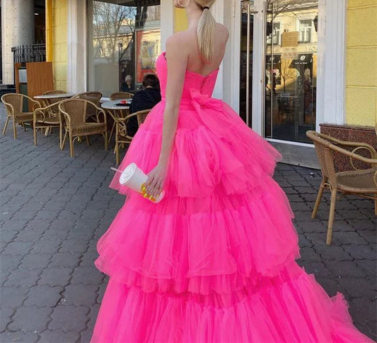 A-Line/Princess Strapless Sweetheart Sleeveless Floor-Length Long Prom Dresses