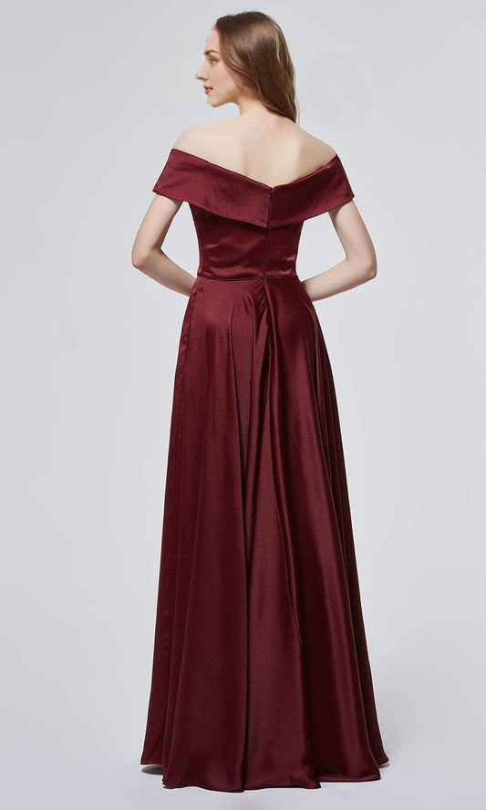 Formal Wear Dresses/ A-line Sweetheart Off Shoulder Minimalist Floor Length Evening Dress/ Evening Dresses For Women