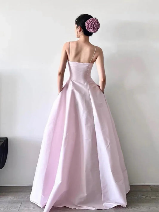 Formal Women's Dresses A Line Pink Long Prom Dress Formal Party Dress Prom Dresses Stores