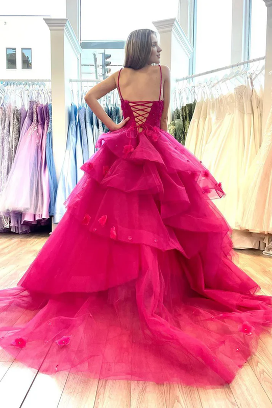 Spaghetti Straps A-line Sleeveless Backless Floor Length Mirror Halter Prom Dresses