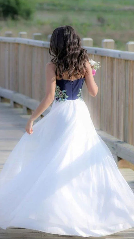 Formal Women's Dresses Princess A-Line Tulle Straps Formal Evening Gowns Long Prom Dress Prom Clothing