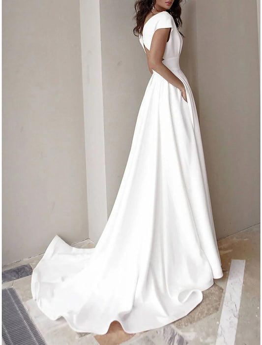 Women's Prom Dress Party Dress Swing Dress Long Dress Maxi Dress Black White Red Short Sleeve Plain Ruffle Summer Spring Fall V Neck Red Valentines Dress Valentine's Day Wedding Guest Evening Party