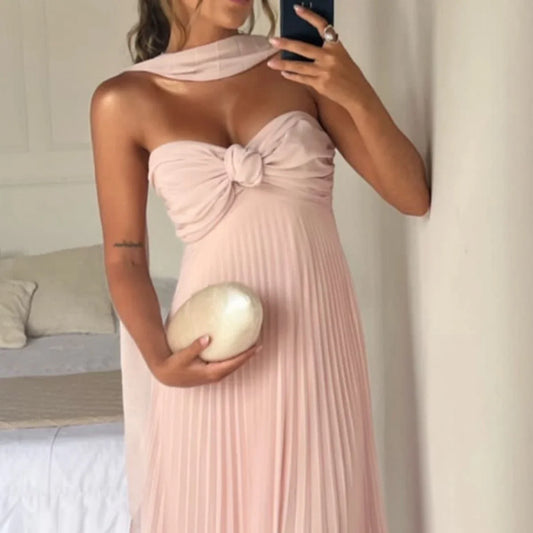 Dress Simple Sweetheart Sleeveless A-line Satin Long Evening Prom Dresses