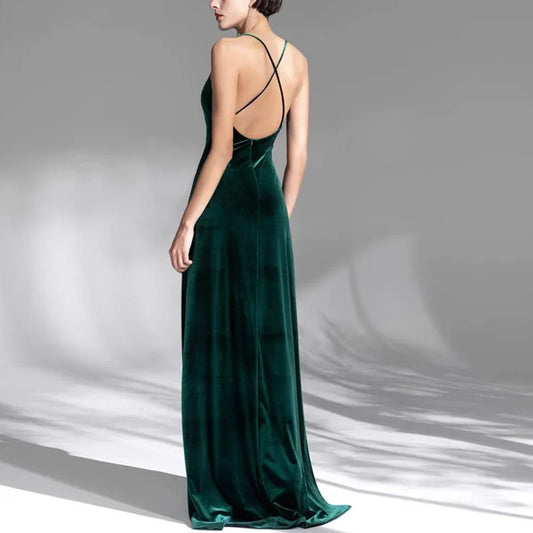 Formal Women's Dresses Spaghetti Straps Green A Line Long Prom Dress Birthday Gown Prom Dress Store