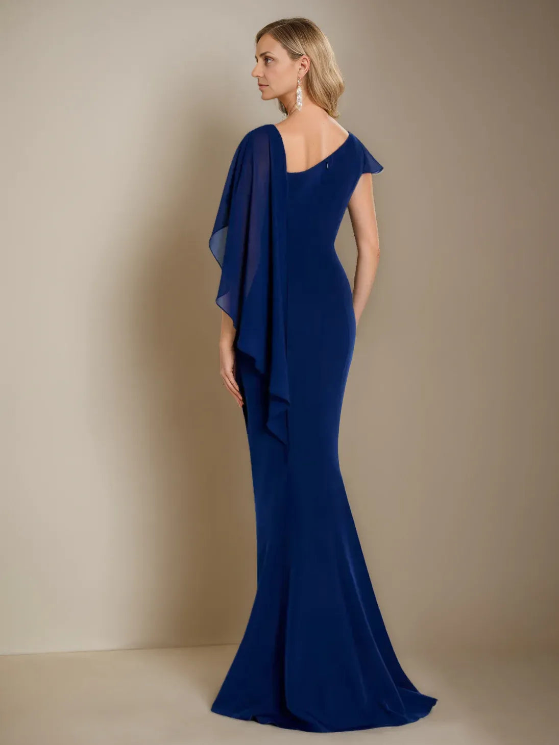 Formal Women's Dresses Mermaid/Trumpet Bateau Neck Sleeveless Floor-Length Mother Of The Bride Dresses Prom Dresses Stores