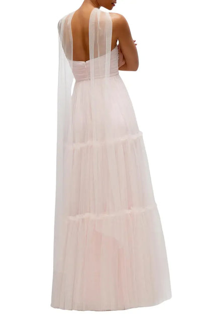 Beautiful A-Line Strapless Sleeveless Zipper Up Floor-Length Prom Dress
