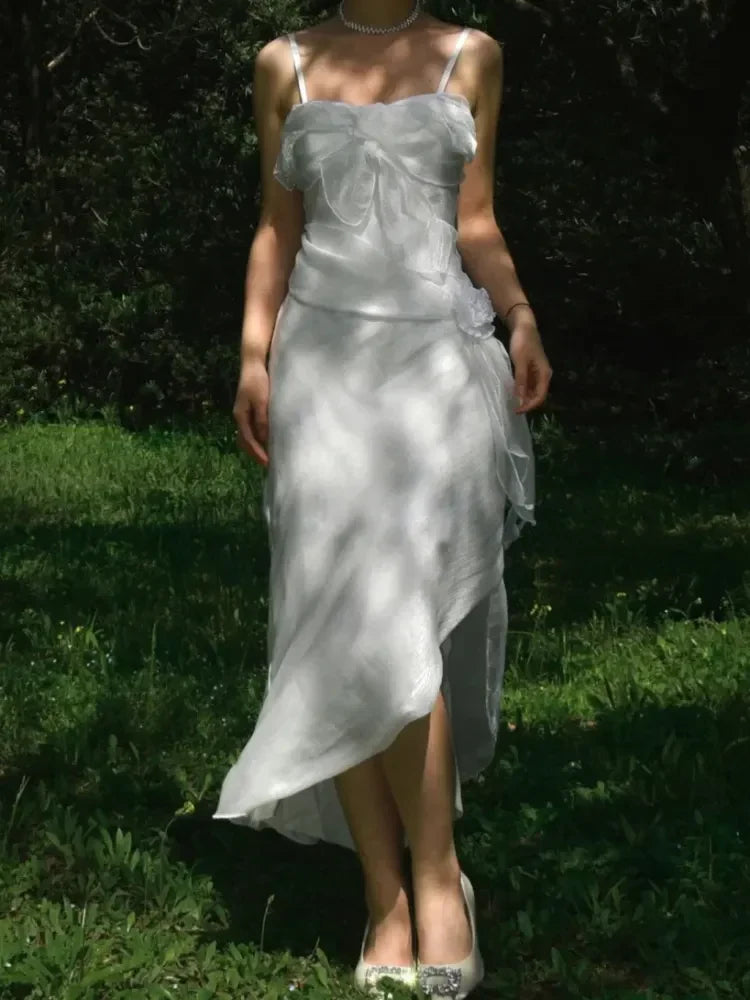 Dress Prom Dress Stores White Straps Vintage Bowknot Lovely Birthday Dress Long Prom Dress Party Dress Formal Women's Dresses