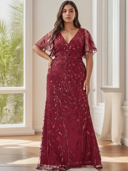 Plus Size Long Mermaid Formal Dresses for Weddings