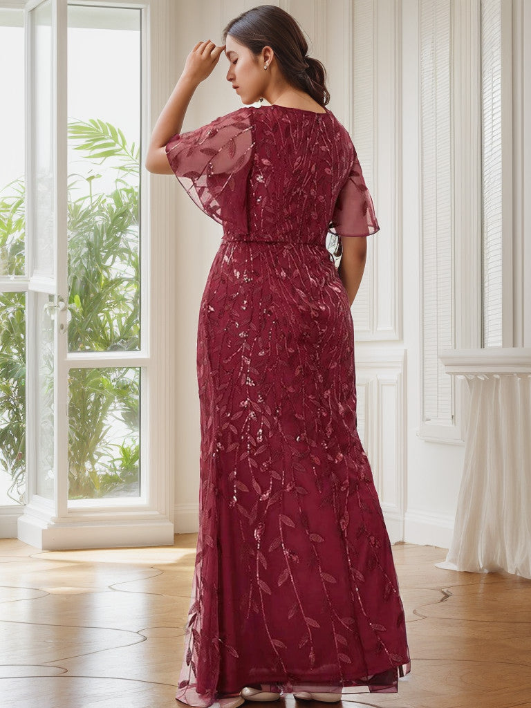 Plus Size Long Mermaid Formal Dresses for Weddings
