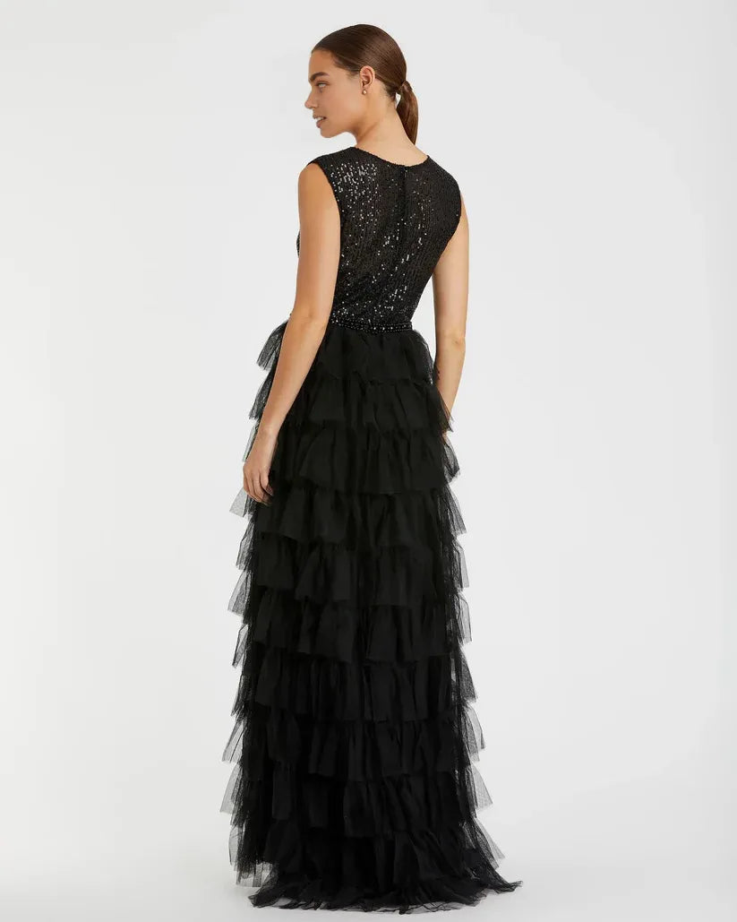 Charming A-Line High Neck Sleeveless Zipper Up Floor-Length Prom Dress