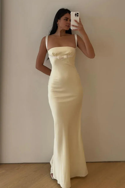Charming Mermaid Strapless Neck Sleeveless Lace Up Floor-Length Prom Dress