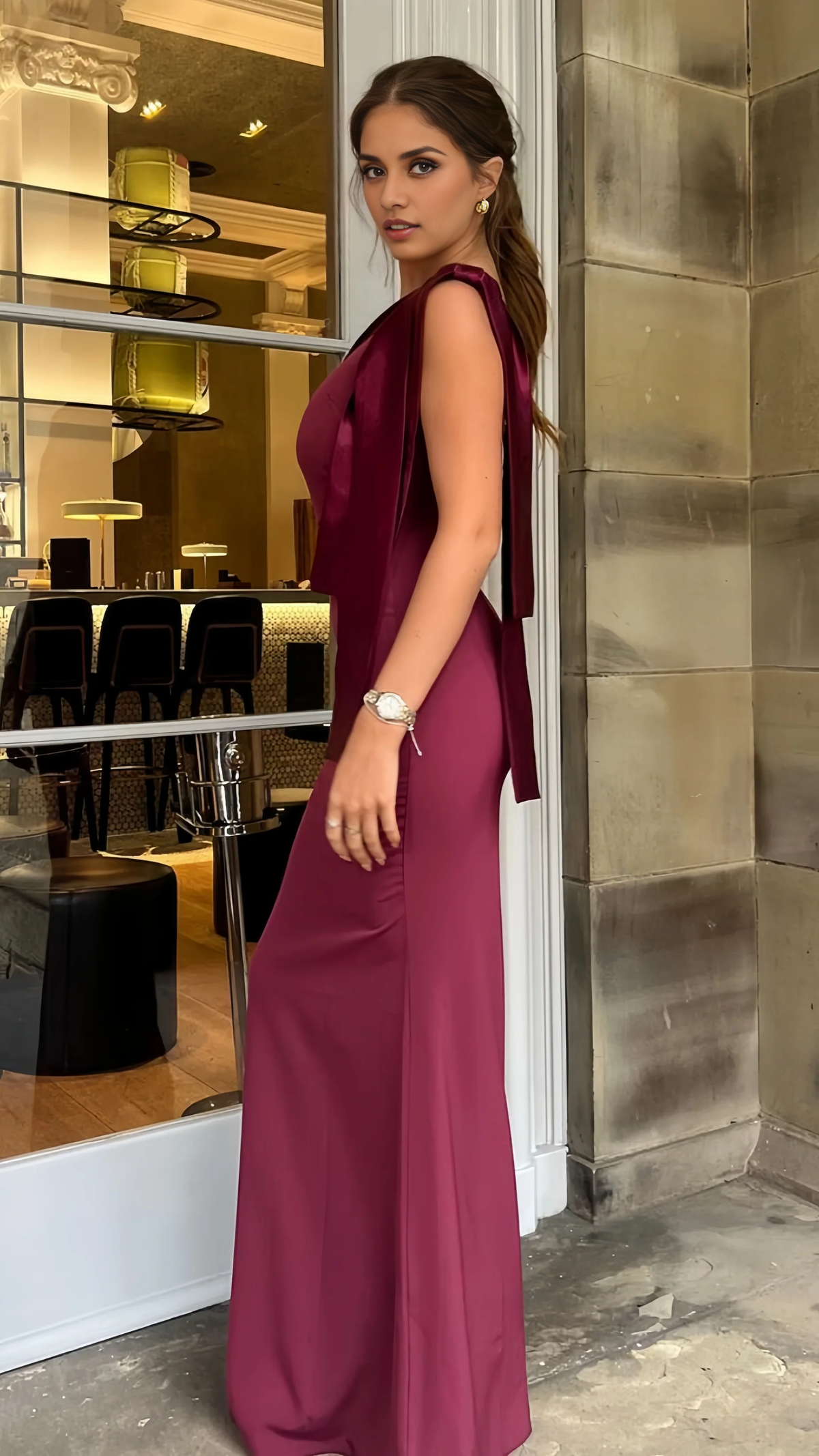 Charming One Shoulder Sleeveless Mermaid Floor Length Prom Dress