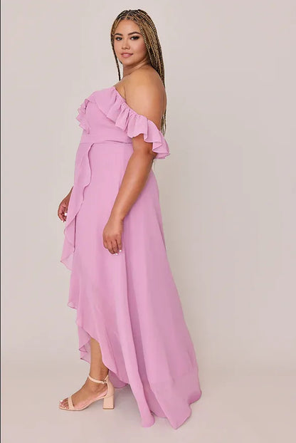 Chic A-line Sweetheart Neck Sleeveless Back Zipper Ankle-Length Plus Size Bridesmaid Dress