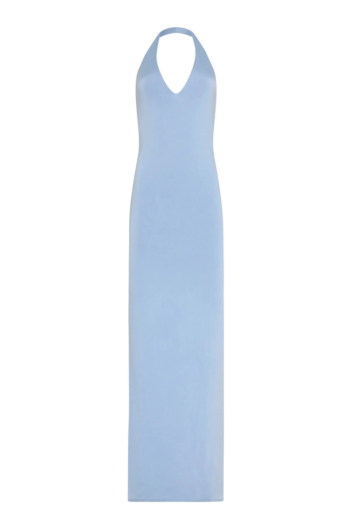 Chic Mermaid Halter Sleeveless Backless Floor Length Evening Dress