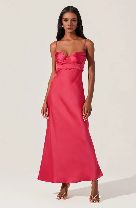 Discount Mermaid Spaghetti Straps Sleeveless Satin Floor-Length Prom Dress