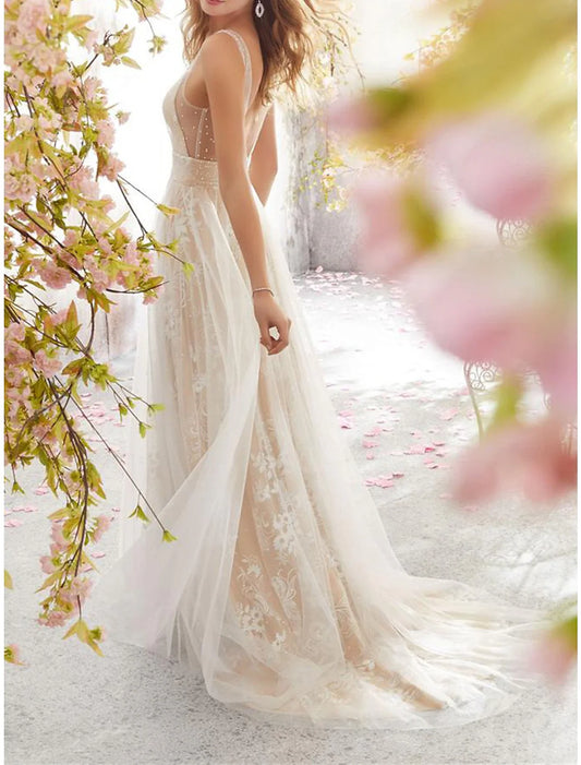 Women's Prom Dress Party Dress Lace Dress Long Dress Maxi Dress White Sleeveless Floral Lace Spring Fall Winter V Neck Fashion Winter Dress Wedding Guest Birthday