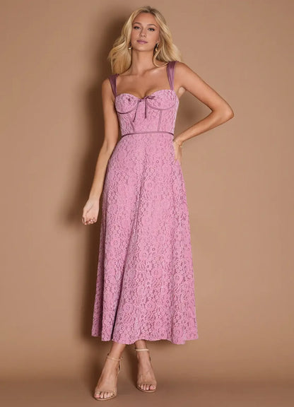 Elegant A-Line Wide Shoulder Straps Sleeveless Backless Ankle-Length Evening Dress