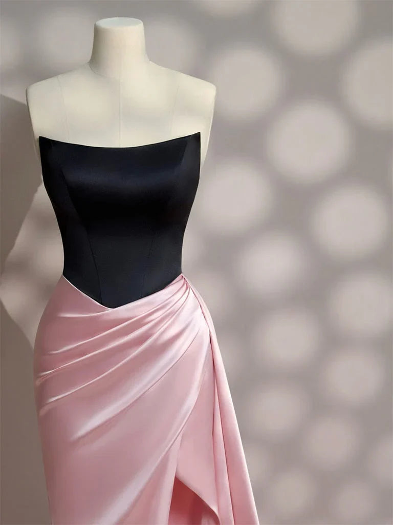 Elegant Mermaid Strapless Sleeveless LaceUp Floor-Length Prom Dress