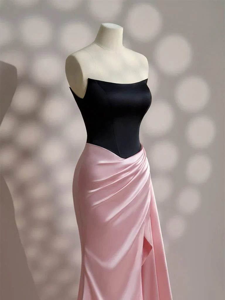 Elegant Mermaid Strapless Sleeveless LaceUp Floor-Length Prom Dress