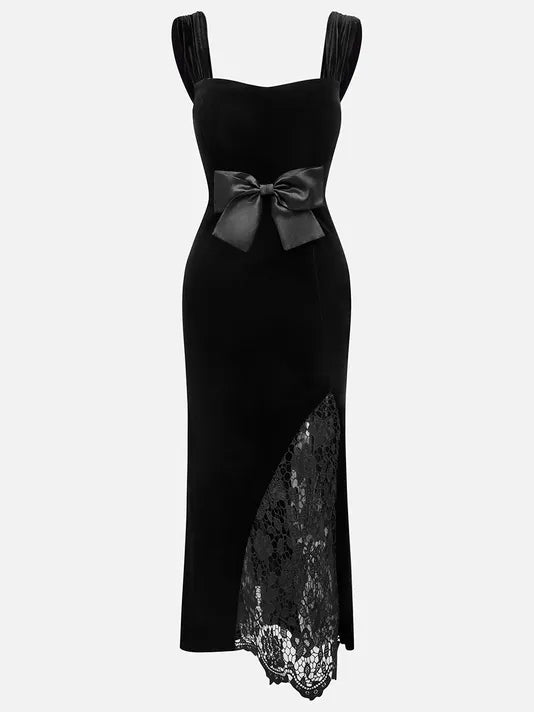 Elegant Mermaid V Neck Sleeveless Back Zip Floor-Length Evening Dress