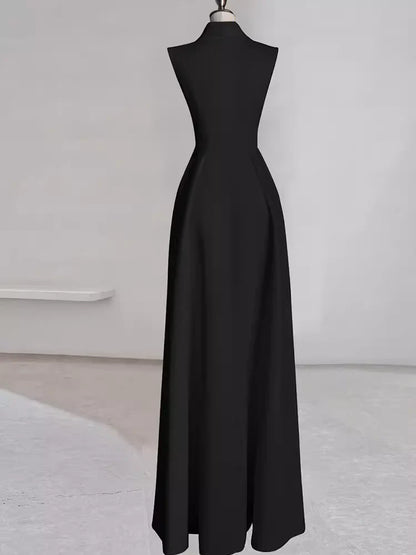Elegant Off-the-Shoulder V Neck A line Satin Party Dresses Long Prom Dresses