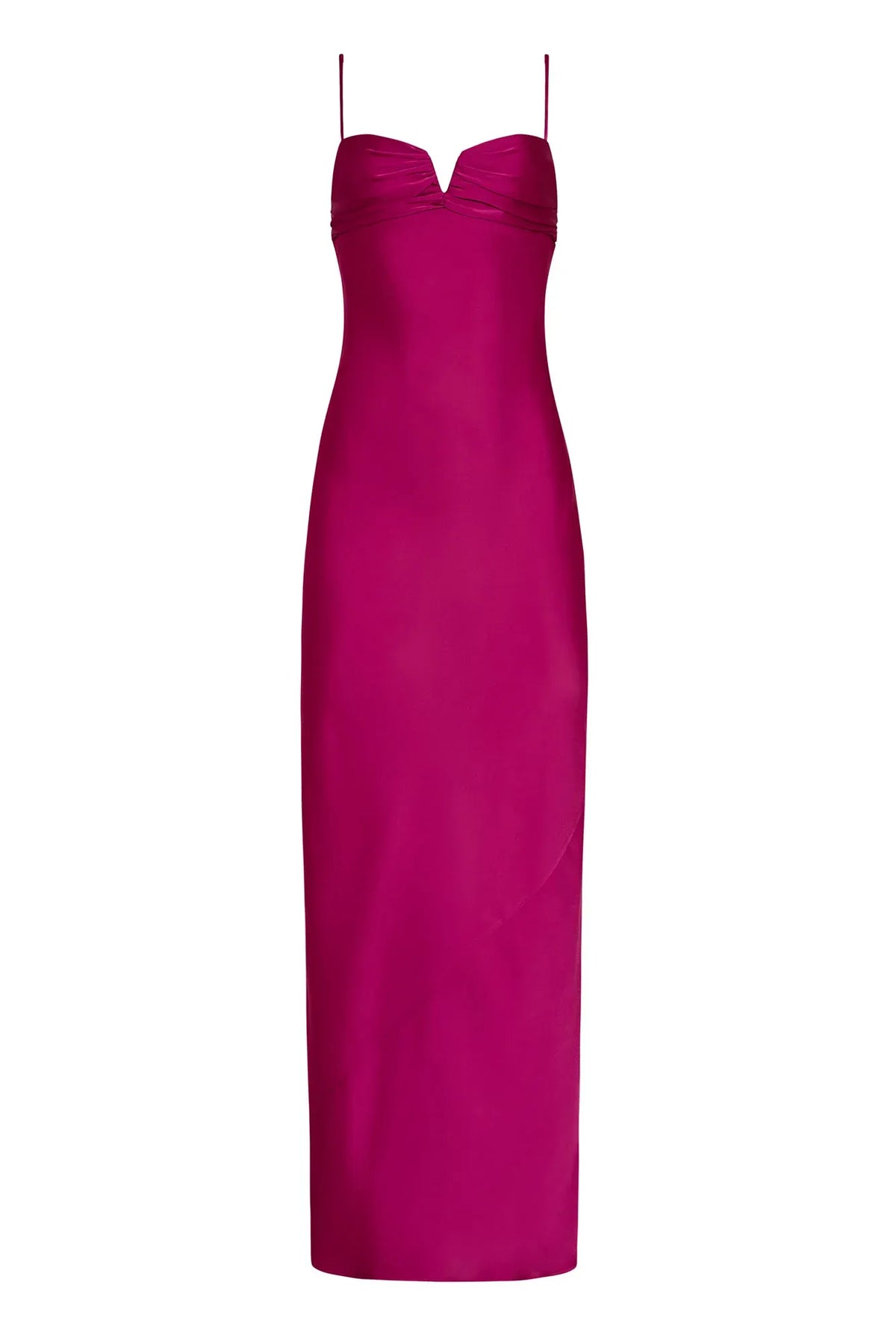 Elegant Sheath V Neck Sleeveless Backless Floor Length Evening Dress