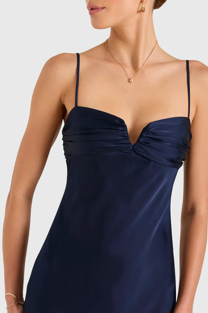 Elegant Sheath V Neck Sleeveless Backless Floor Length Evening Dress