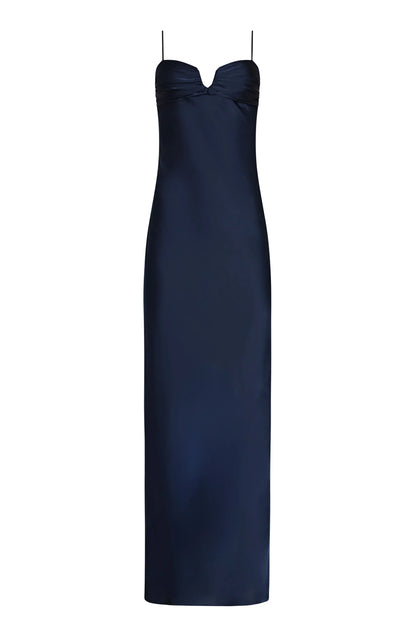 Elegant Sheath V Neck Sleeveless Backless Floor Length Evening Dress
