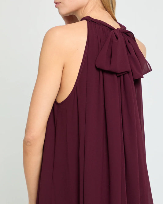 Dress Elegant Straight Tube Floor-Length Sleeveless Party Dresses Halter Neck Satin Solid Color Open Back Evening Dress