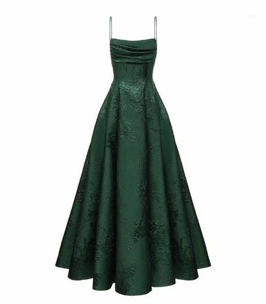 Formal Wear Dresses Charming Green A-Line Spaghetti Straps Classy Evening Party Dress Prom Dresses Shops Formal Women's Dresses