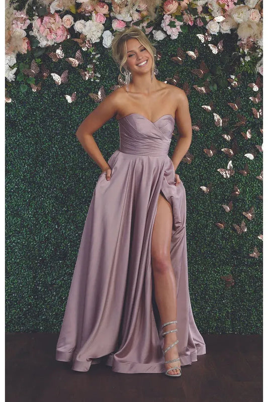 Fashion A-line Off the Shoulder Sleeveless Backless Floor-Length Prom Dress