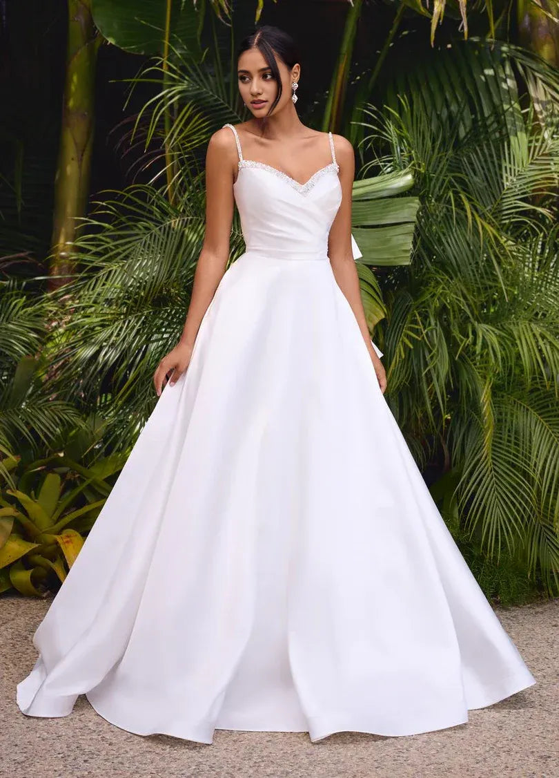 Formal Wear Dresses A-line Strapless Sleeveless Prom Dress Spaghetti Straps Floor Length Prom Dress Prom Dresses Stores