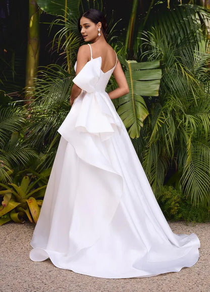 Formal Wear Dresses A-line Strapless Sleeveless Prom Dress Spaghetti Straps Floor Length Prom Dress Prom Dresses Stores