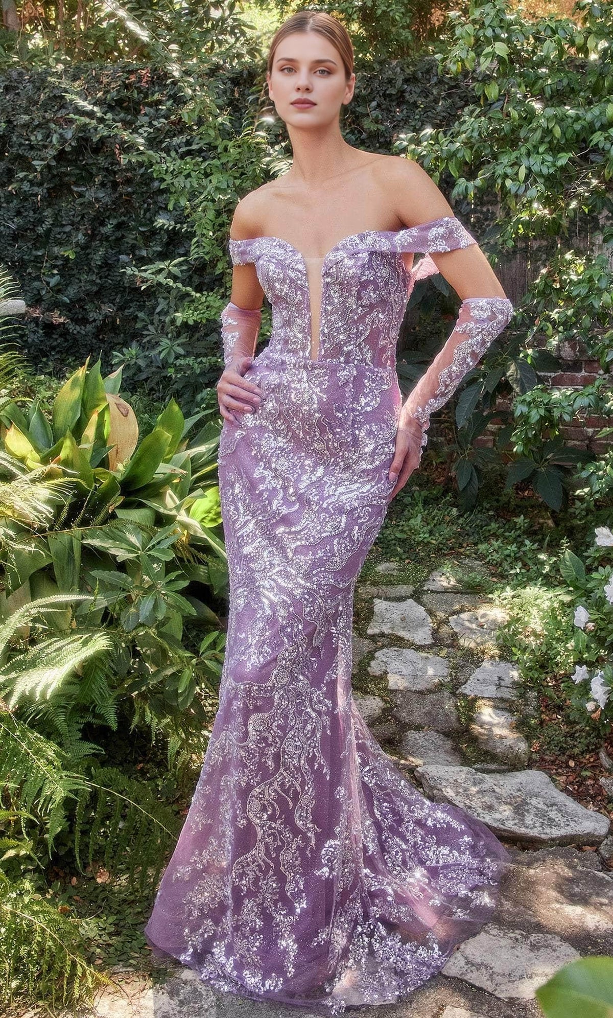 Formal Women's Dresses Mermaid/Princess Off-Shoulder Embellished Evening Gown Sleeveless Backless Floor Length Gown Prom Dress Prom Dress Shops