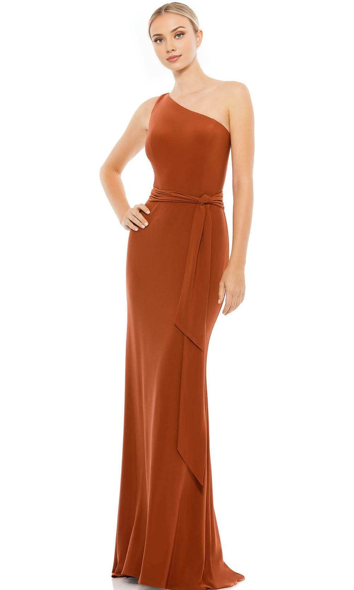 Formal Women's Dresses/ One Shoulder Sleeveless Asymmetrical Neck Sheath Evening Dress Prom Dress/ Dress For Formal