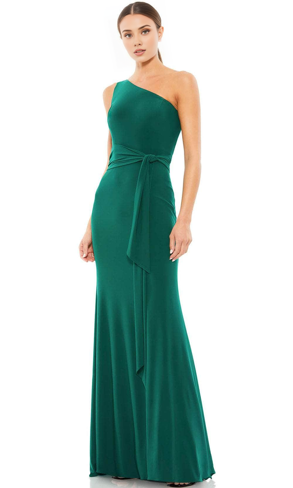 Formal Women's Dresses/ One Shoulder Sleeveless Asymmetrical Neck Sheath Evening Dress Prom Dress/ Dress For Formal