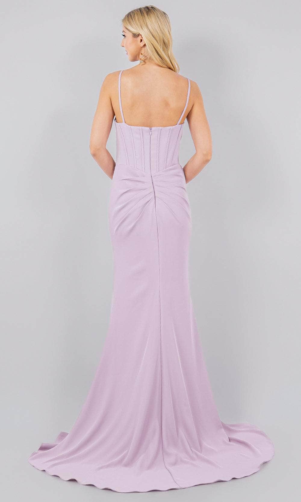 Formal Women's Dresses Spaghetti Straps Bow Accent Sweetheart Sheath With Side Slit Prom Dress Prom Dresses Stores