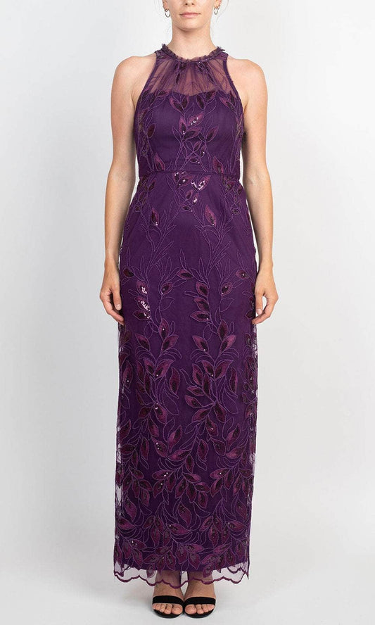 Gowns Evening Dresses/ Embroidered Sleeveless Ruffled Halter Sheath Formal Dress Prom Dress/ Evening Dresses/ Formal Women's Dresses/ Prom Dress Shops