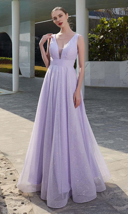 Gowns Evening Dresses/ V Neck Sleeveless Glittered A-line Floor length Prom Dress/ Evening Dresses/ Formal Women's Dresses/ Prom Dress Shops