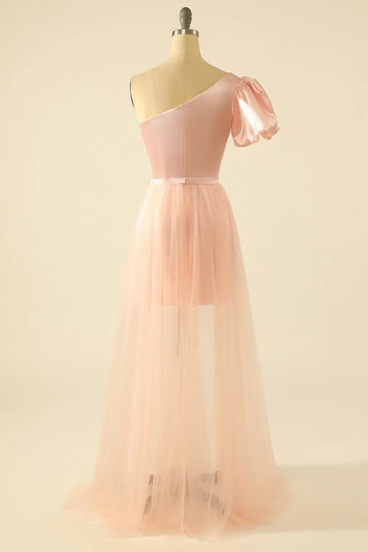 Prom Dress Store Blush One Shoulder Detachable Homecoming Dress Formal Women's Dresses