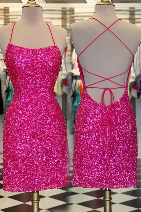 Sequin Bodycon Short Homecoming Dresse
