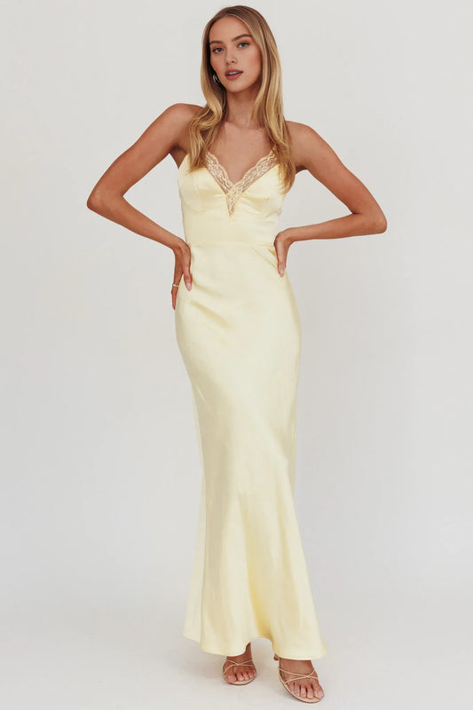 Dress Summer Sexy Satin Spaghetti Strap Maxi Dress For Women Backless Sleeveless Cocktail Dresses Prom Dress