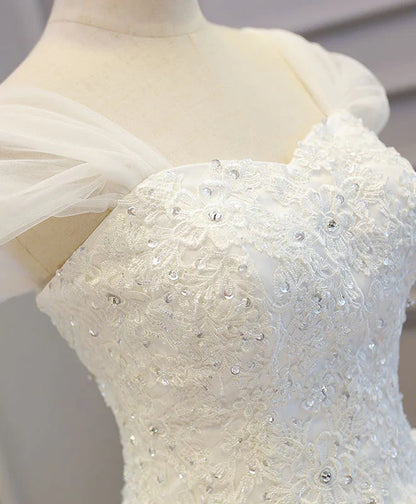 Lace Tulle High Low Homecoming Dress