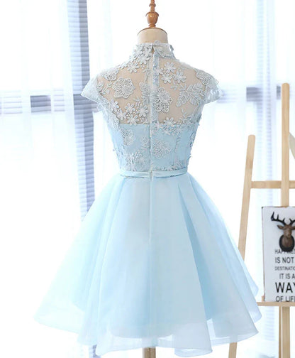 Lace Tulle Homecoming Dresses With Applique ﻿