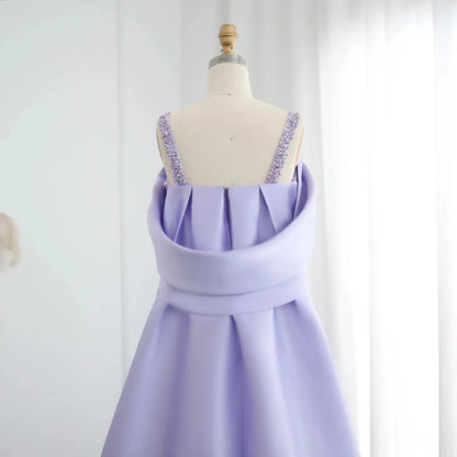 Luxury Off-The-Shoulder Sheath Sleeveless Pleated Satin Sweep Train Evening Dress