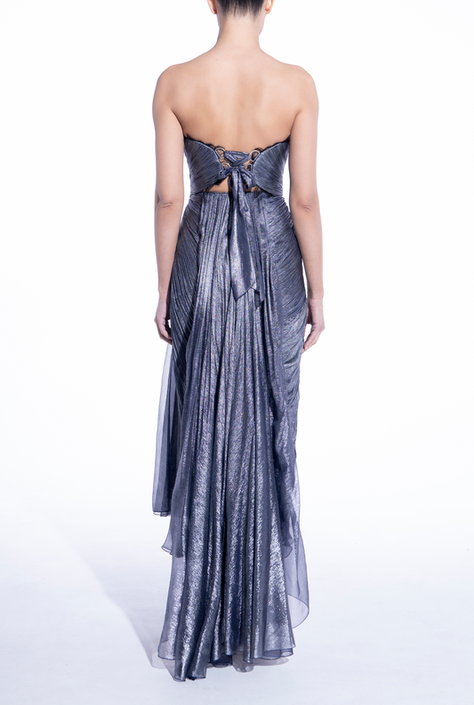 Prom Dress In Store Off-the-Shoulder Backless Mermaid Nightfall Pleated Evening Dress Sleeveless Dresses Evening Wear