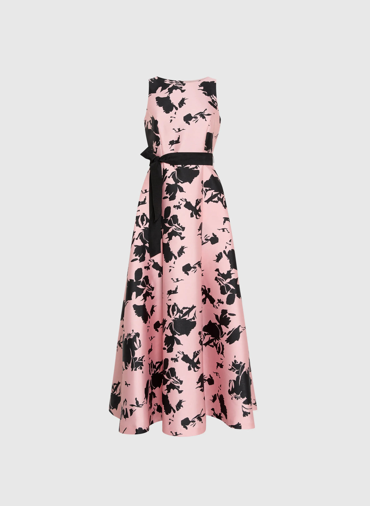 Modern A-Line High Neck Sleeveless V Back Floor-Length Prom Dress