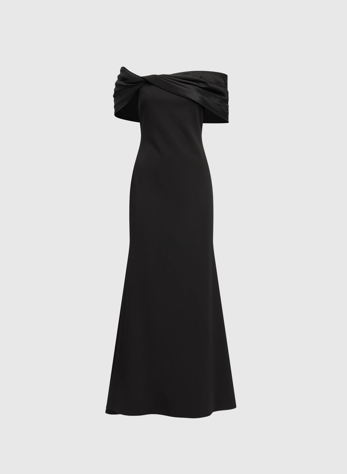 Modern Mermaid Asymmetrical-Neck Cap Sleeve Zipper Up Floor-Length Prom Dress