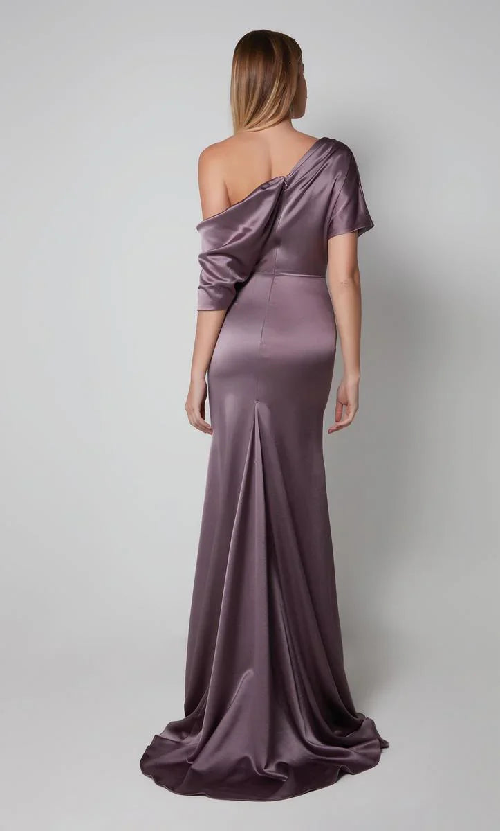 Mom Of The Bride Dressbride Mother Dress Off Shoulder Sleeveless Unique Pleated One-shoulder Neck With Sweep Train Mother Of The Bride / Stores With Prom Dresses