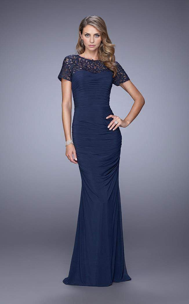 Prom Dresses Shops Laced Bateau Neck Sheath Dress Floor Length Mother of the Bride Dress Prom Clothing Formal Women's Dresses